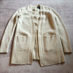 Banana Republic Cream Filpucci Merino Wool Cashmere Blend Cardigan Size Small
